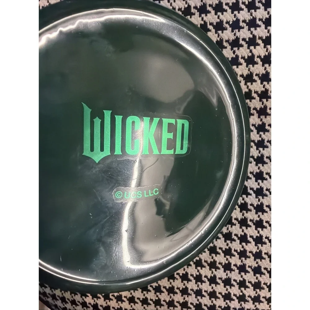 Target Bullseye Playground Wicked Elphaba Green Trinket Dish Glass Dome Top